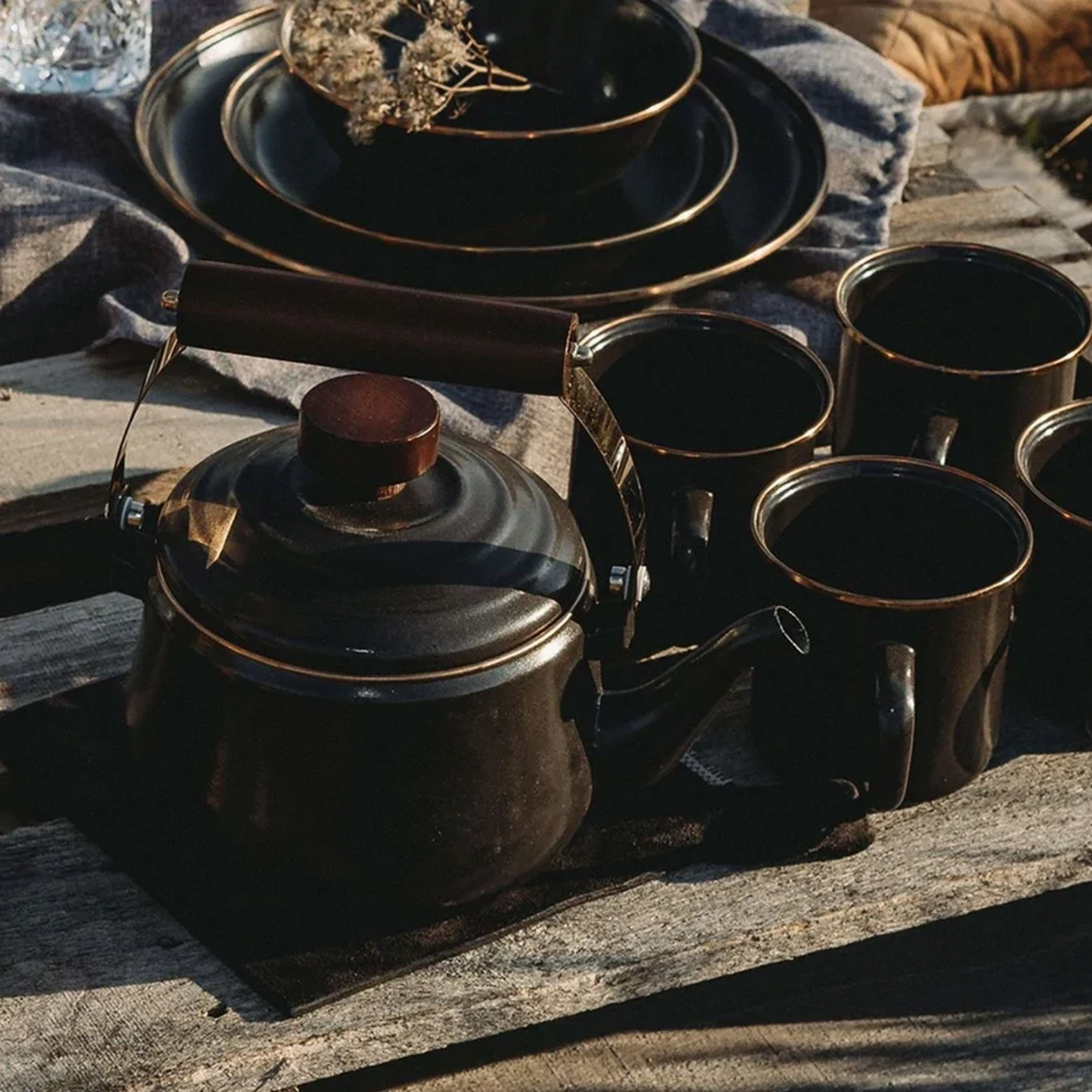 Barebones Enamel Teapot