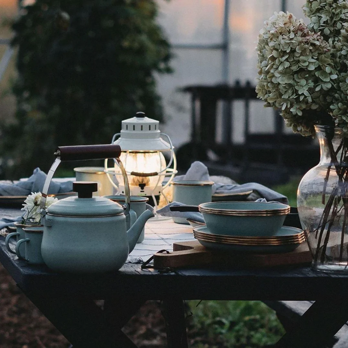 Barebones Enamel Teapot