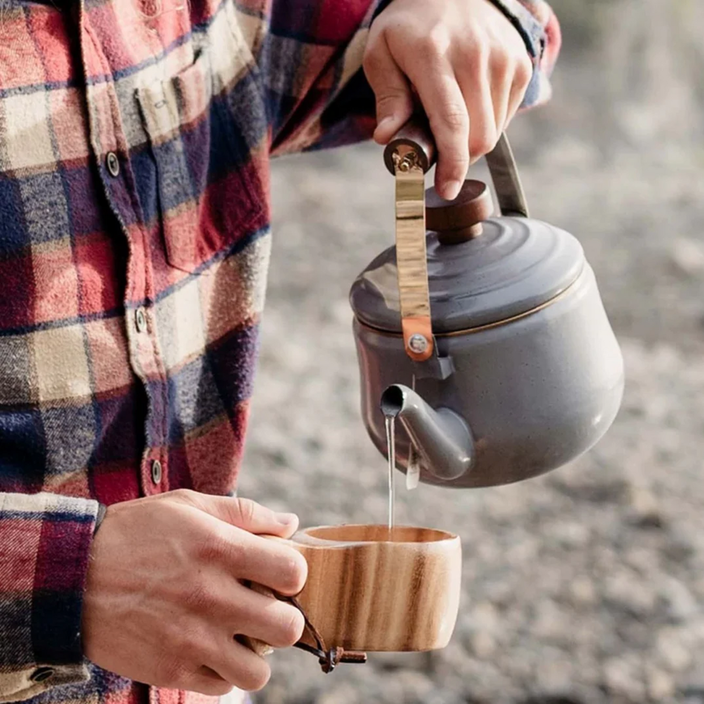 Barebones Enamel Teapot