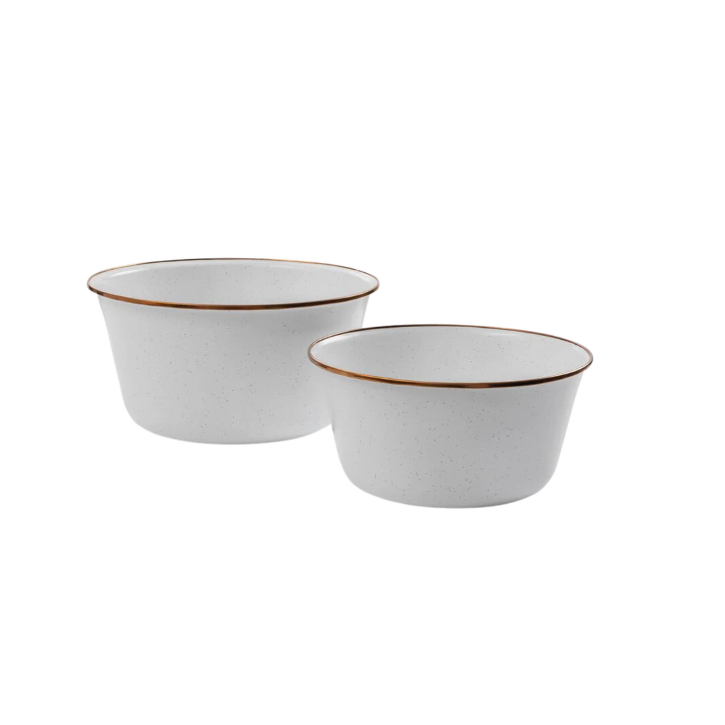 Barebones Enamel Mixing Bowl Set of 2